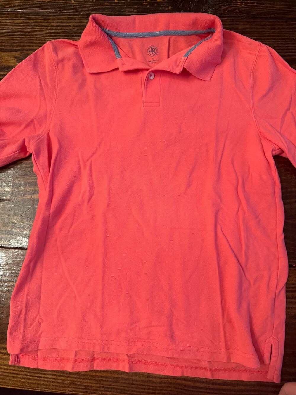 J. Khaki Boys Coral Pink Short Sleeve Polo Shirt Size XL